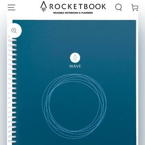 NWT ROCKETBOOK WAVE Eraseable/Re-usable Notebook